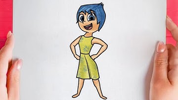 How to draw Joy from Inside Out | Disney PIxar