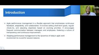 Agile Human Resource Performance Management