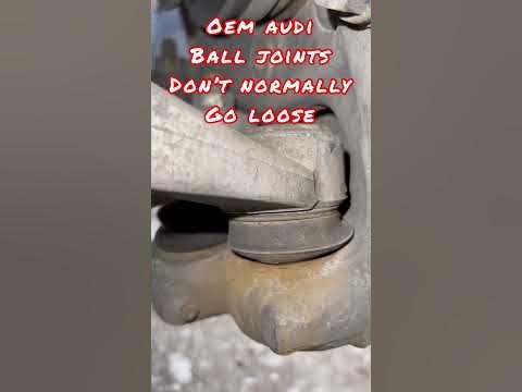 Knocking noise while braking Loose Ball Joint Visual Audi VW clunking