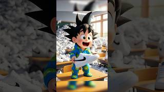 Goku Va A Escuela Llena De Tenis Blancos