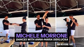 Michele Morrone dancing with Anna-Maria Sieklucka | Behind the scenes of \