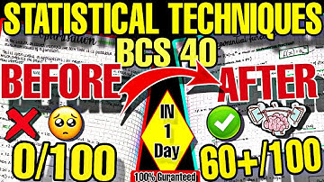 Bcs 040 Statistical Technique *URGENT VIDEO*🤯🔥 | How to Score 100% in Assembly Language | Bcs 040🔥