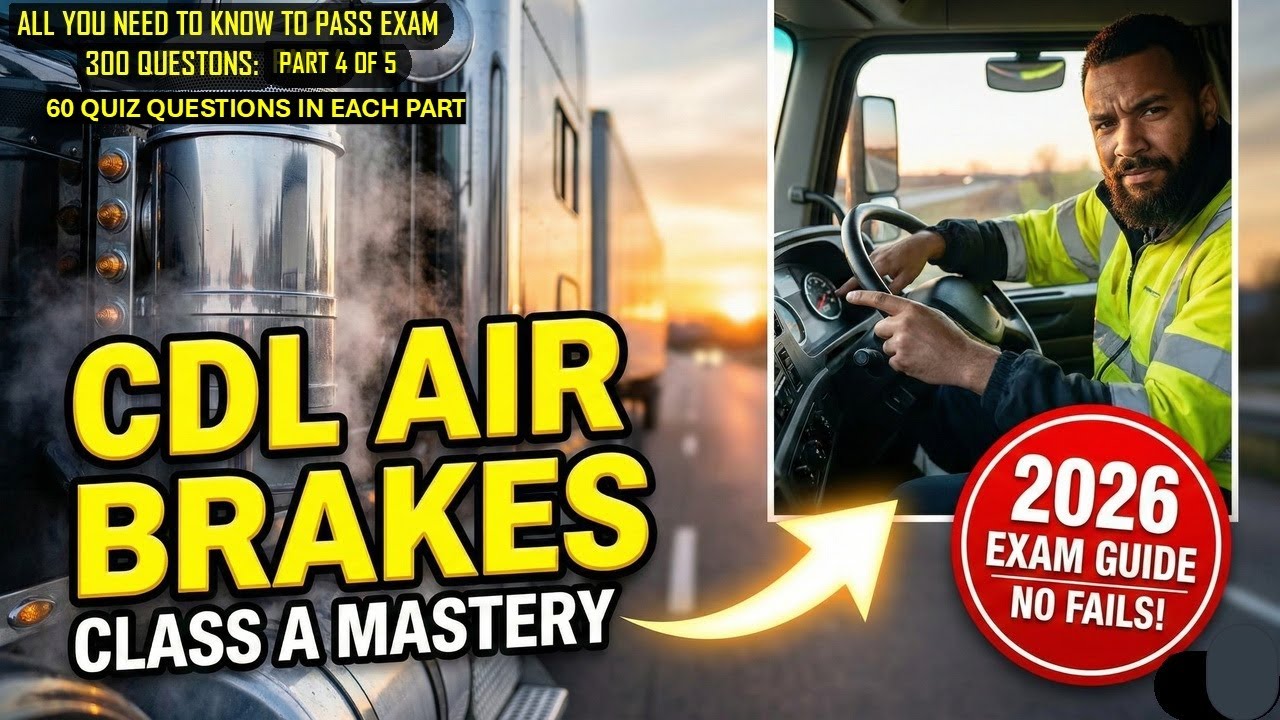 CDL Air Brakes Mastery. Pass the 2026 Exam with 300 Expert Questions ...