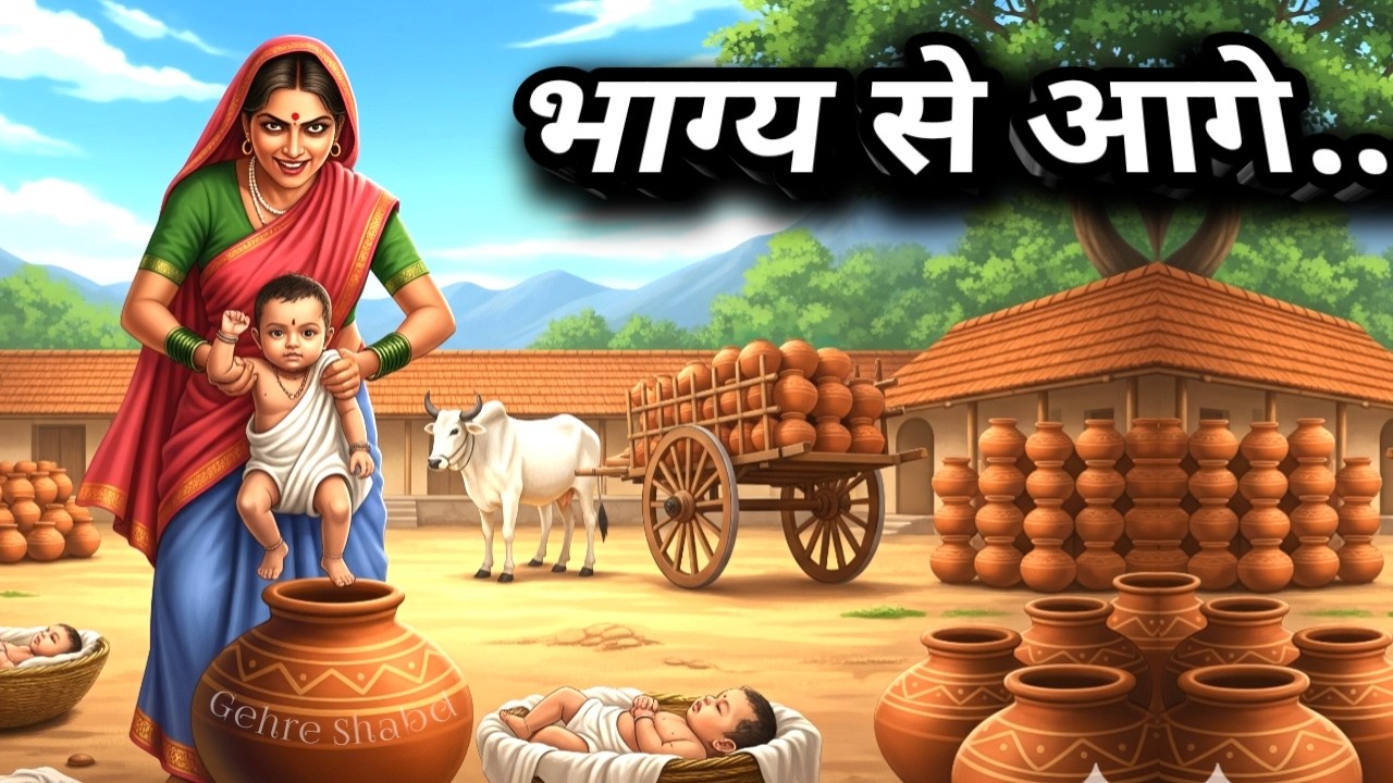 भाग्य और कर्म । गाय की ये अदभुत कथा सुनने वाला जीवन भर कभी दुखी नहीं रहेगा Gehre Shabd