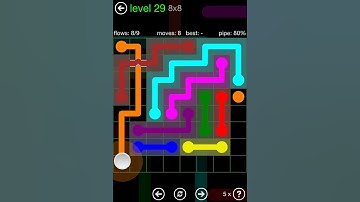 Flow Free Bridges Classic Pack 8x8 Level 29 Walkthrough