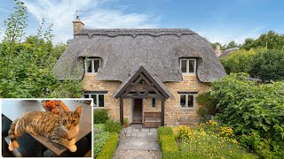 CYRIL the CAT &amp; The 17th Century English Thatched Cottage The Cotswold BROADWAY / PORTFOLIO SAMPLE