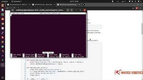 ROS Tutorial #15 ROS Noetic Writing a Simple Service and Client python