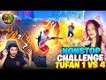 Nonstop gaming  challenge tufan ff  for 1 vs 4 on livegarena free fire 