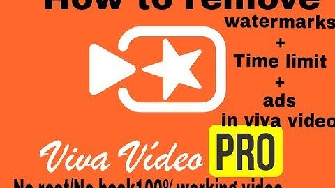 How to remove watermark + remove time limit + ads in Viva video editor (Hindi))2018[technical ns]