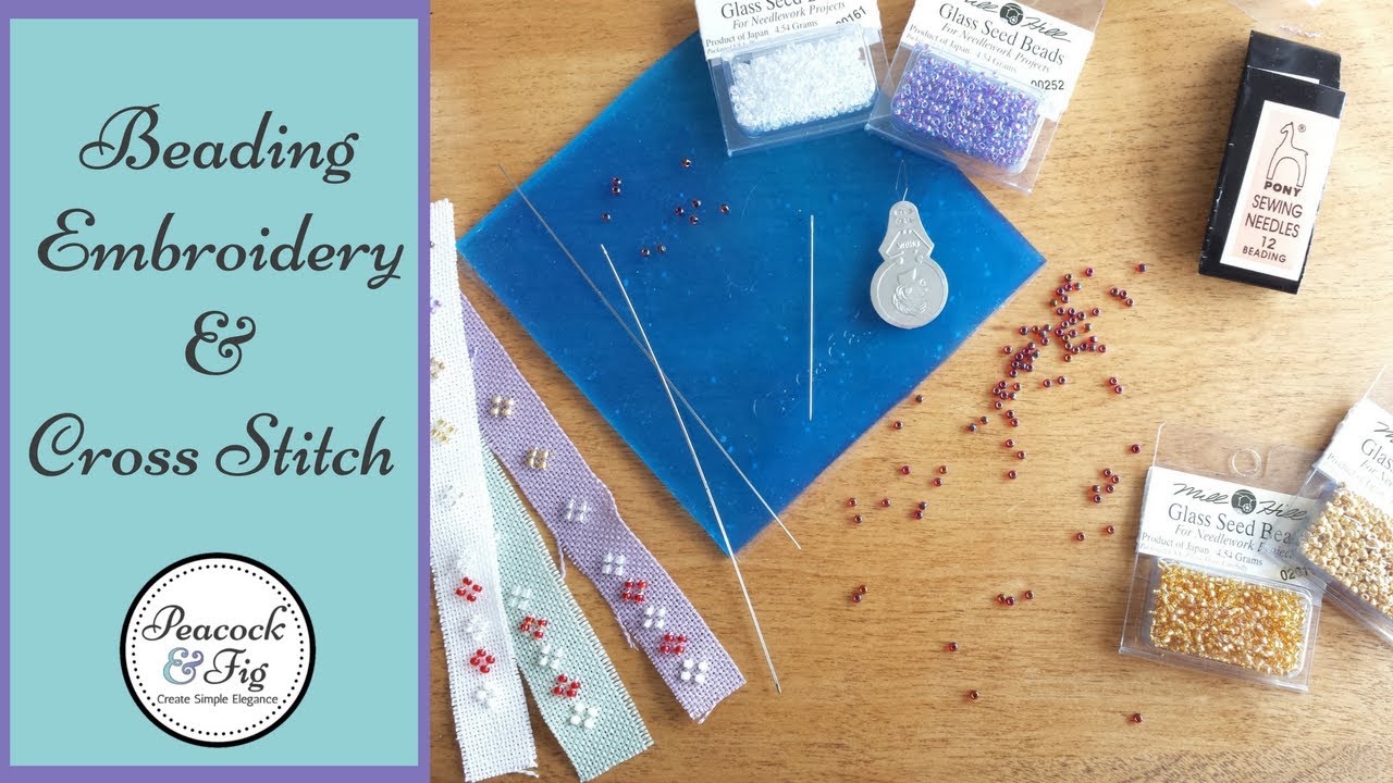 Beading embroidery and cross stitch: how to add bling to your