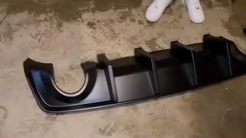 Rear diffuser installation from VICREZ.com