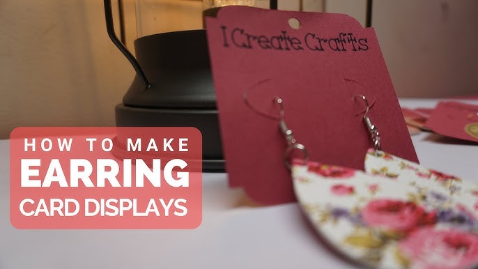 3 DIY Earring Display Cards, Easy Jewelry Packaging Ideas