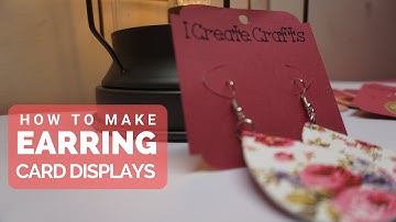 Easy Cricut DIY Earring Card Displays