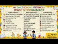 Speak English at School! 🏫 50+ Daily Sentences with Hindi Meaning @AASHALearningLab