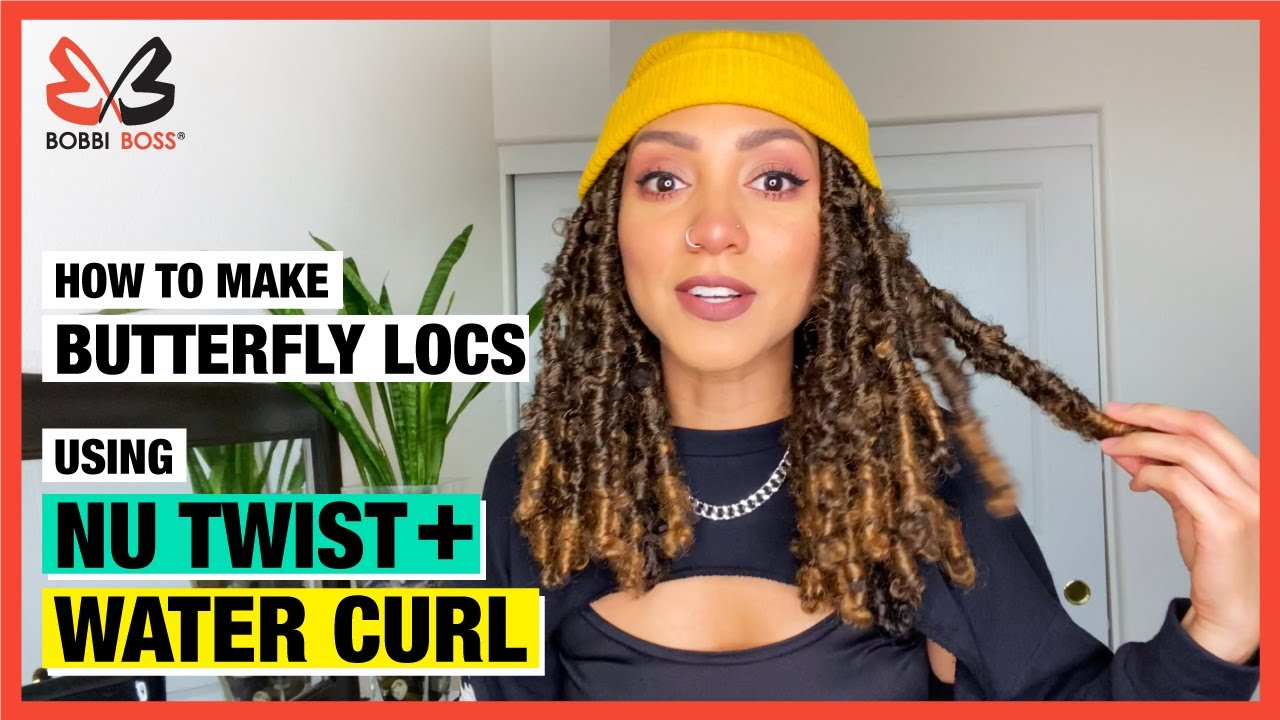 BUTTERFLY LOCS TUTORIAL USING NU TWIST + WATER CURL BOHO DISTRESSED