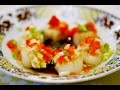 The Healthiest Chinese Scallops in Scallions, Ginger, Garlic Sauce 清蒸扇貝