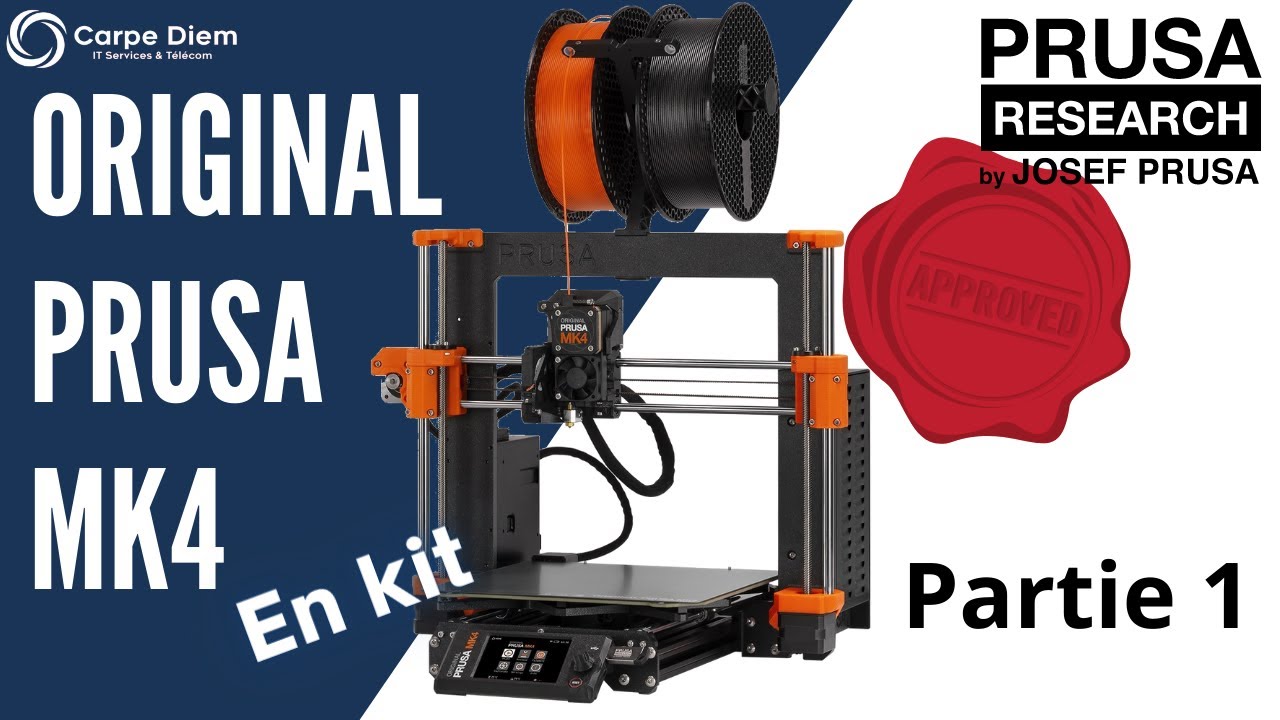 Imprimante 3D Prusa MK4 en kit commandée - partie 1 - YouTube
