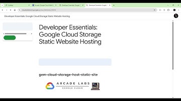 Developer Essentials Google Cloud Storage Static Website Hosting