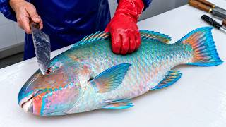Master Parrotfish Filleting With Incredible Knife Skills!