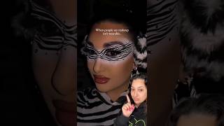 ZEBRA Makeup Looks 🦓🤍#shorts #shortsfeed #makeup #viralvideo #youtubeshorts #halloween #beautytips