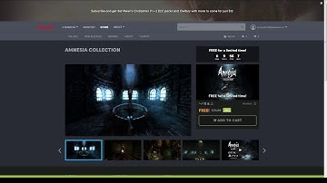 Humblebundle - WHOLE Amnesia collection! (free game collection)