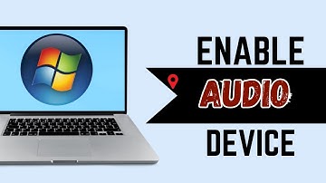 How to Enable Audio Device in Windows 7