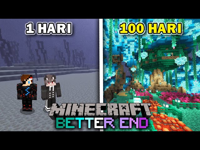100 Hari di Minecraft tapi THE BETTER END ONLY❗️❗️The end Only❗️❗️ class=