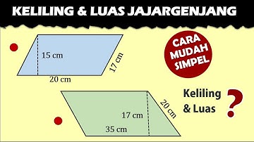 Cara Mudah Menghitung Luas dan Keliling Jajargenjang