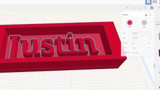 Creating a Nameplate using TinkerCad