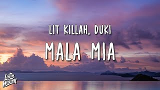 LIT killah, Duki - Mala Mia (Lyrics/Letra)