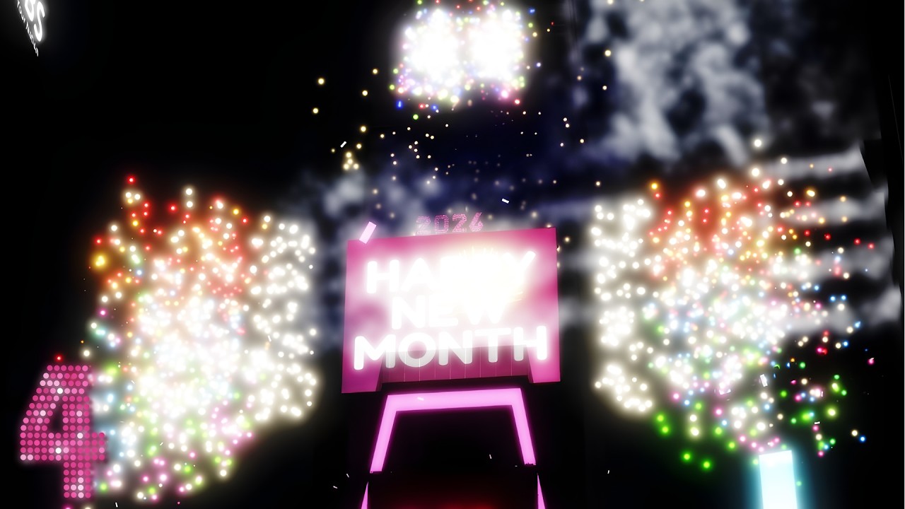 VTIMES SQUARE FEBRUARY 2026 MONTHLY COUNTDOWN