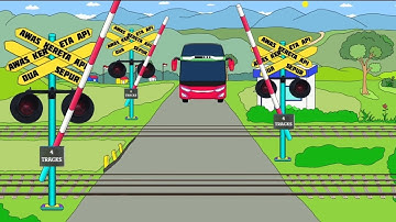 PALANG PINTU KERETA API 4 TRACKS