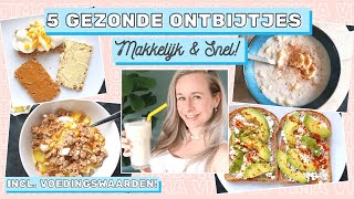 5x GEZOND ONTBIJT RECEPTEN - Makkelijk en snel //OPTIMAVITA