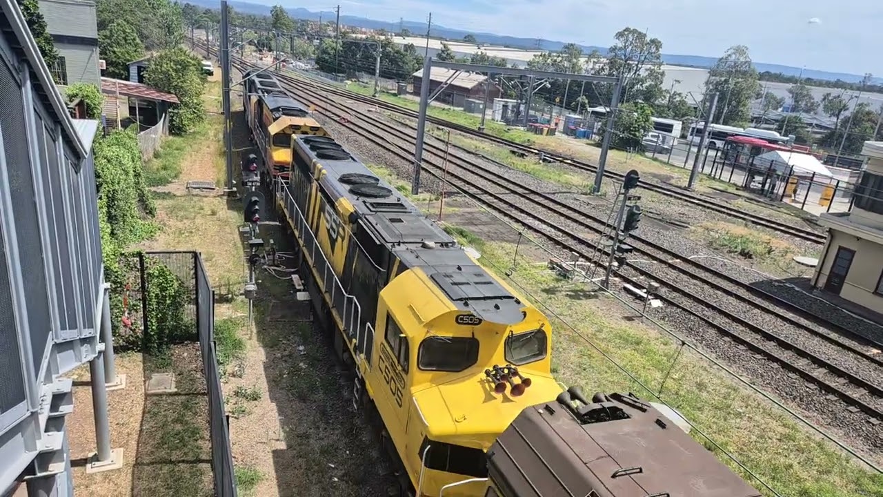 C504 BRM002 505 G513 Slowly  going  thru St Mary Station Because of trackwork in October  2025