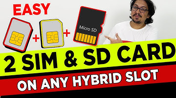 How to Use dual sim card & SD Card on redmi note 5,  Mi A1 and other hybrid slot - EASY