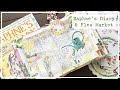 Daphne's Diary Journaling with FLEA MARKET PRINTABLE | Spring Is Here | Junk Journal with me S2:E16