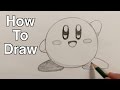 How to draw kirby  easy drawing tutorial for kids