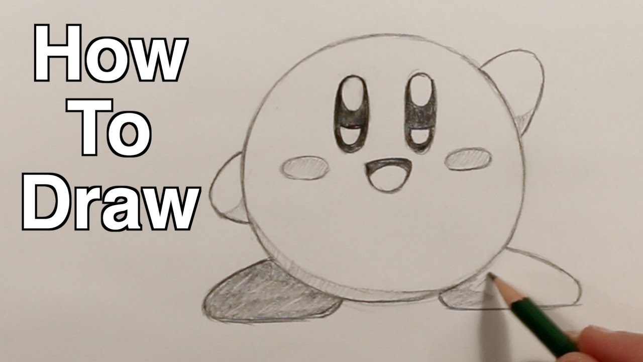 Drawing Kirby Speedrun 💫⭐, Time Lapse Drawing via Photoshop 🤩 #kirby