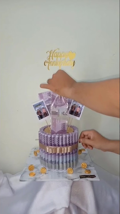 Money cake uang tarik #diy #buketuang #buketwisuda #videoshorts