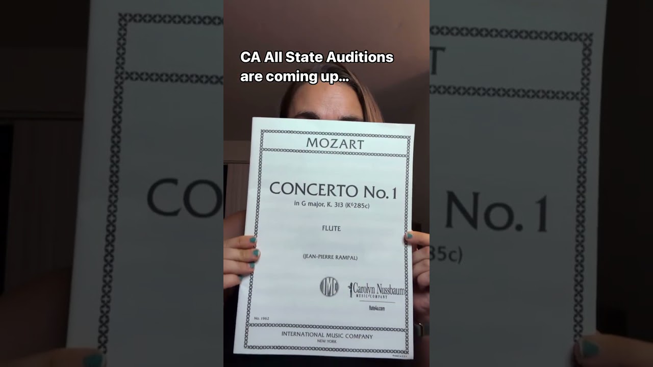 Okay but California All State Band Auditions are due in like 2 months