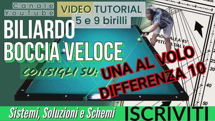 BILIARDO-v.48-UNA AL VOLO con SISTEMA DIFFERENZA 10