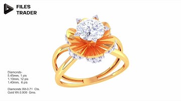 {L} Rings-35. 3dm & STL files available on files-trader.com