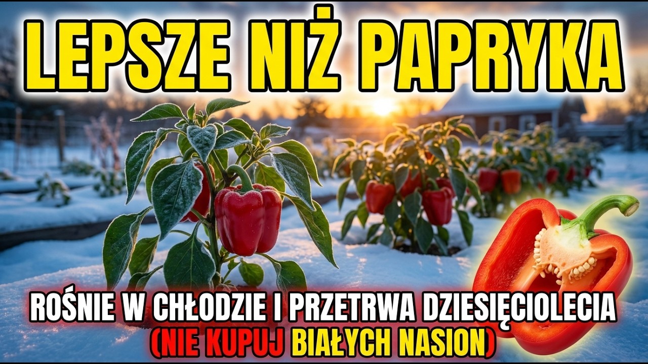 Lepsze niż papryka. Rośnie w chłodzie i przetrwa dziesięciolecia (Nie kupuj białych nasion)
