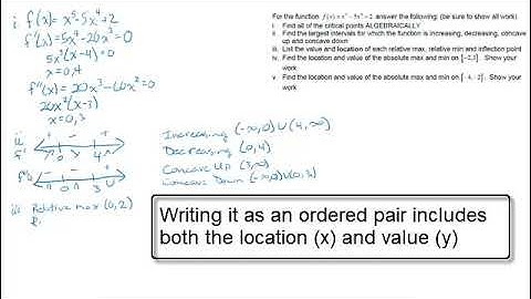 Critical points, extreme value theorem, and more F3 Calculus 1