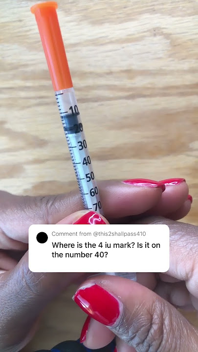 HOW TO LOCATE AMOUNT ON INSULIN SYRINGE #pharmacology #studentnurse #youtubeshorts