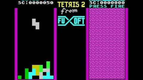 Tetris 2, ZX Spectrum 128k gameplay