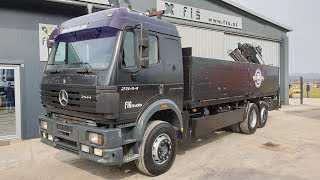 TRUCK MERCEDES BENZ SK 2544 6X2 STAKE BODY FIŠ TRUCKS & MACHINERY SLOVENIA