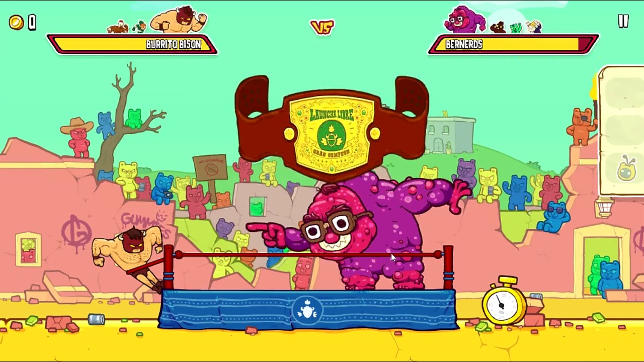 Burrito Bison: Launcha Libre #16 - quick HARRY BOW-TIE and BERNERDS