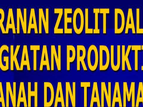 Video: Zeolite Soil Conditioning – Menggunakan Zeolit Sebagai Pengubah Tanah