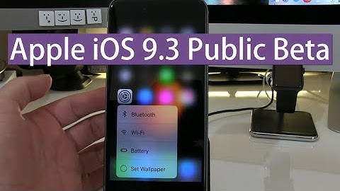 Apple iOS 9.3 Public Beta - Night Shift Mode and more